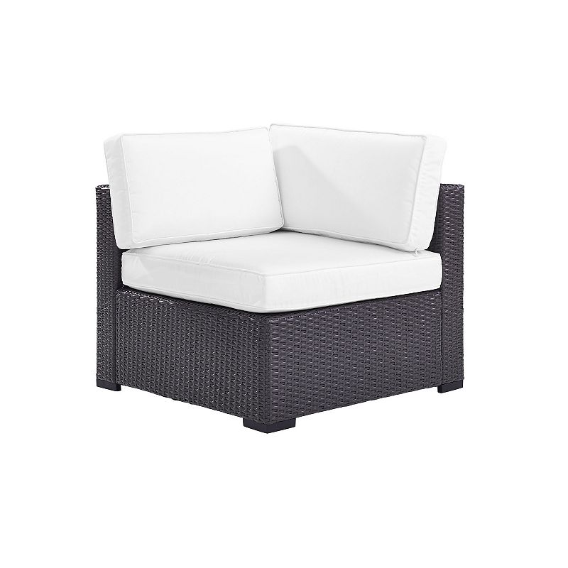 Crosley Biscayne Outdoor Patio Corner Chair, White