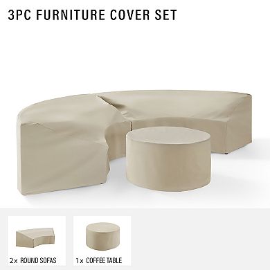 Crosley Catalina Patio Furniture Cover 3-piece Set