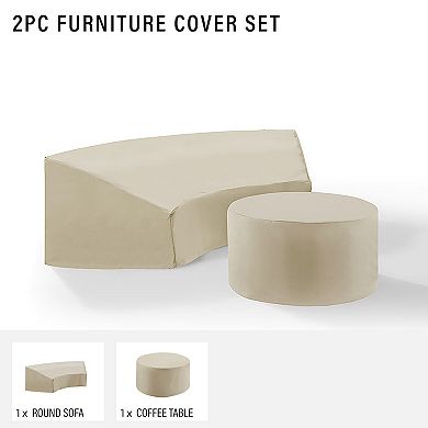 Crosley Catalina Patio Furniture Cover 2-piece Set
