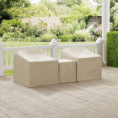 Crosley Chair & Ottoman Patio Furniture Cover 3-piece Set