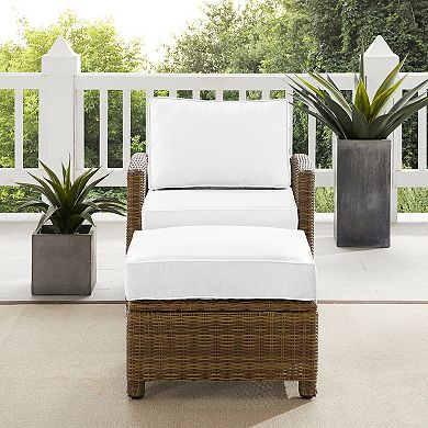 Crosley Bradenton Sunbrella Patio Arm Chair & Ottoman 2-piece Set