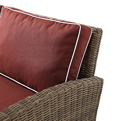 Crosley Bradenton Sunbrella Patio Arm Chair & Ottoman 2-piece Set