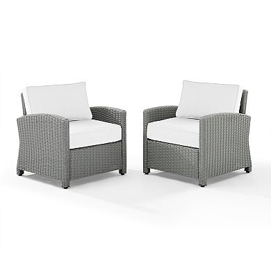 Crosley Bradenton Sunbrella Patio Arm Chair 2-piece Set