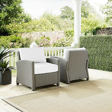 Crosley Bradenton Sunbrella Patio Arm Chair 2-piece Set