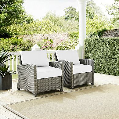 Crosley Bradenton Sunbrella Patio Arm Chair 2-piece Set