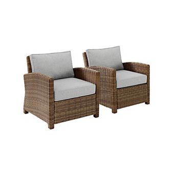Crosley Bradenton Sunbrella Patio Arm Chair 2 pc Set