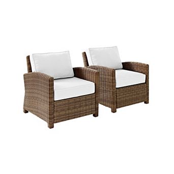 Crosley Bradenton Sunbrella Patio Arm Chair 2 pc Set