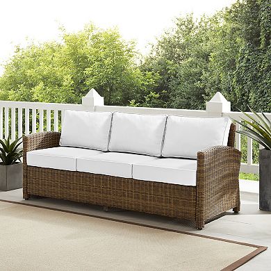 Crosley Bradenton Sunbrella Wicker Couch