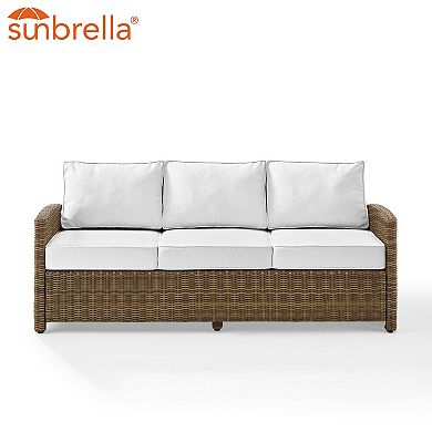 Crosley Bradenton Sunbrella Wicker Couch