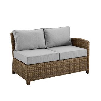 Crosley Bradenton Patio Wicker Sectional Right Side Loveseat Couch