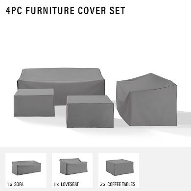 Crosley Sectional Patio Furniture Cover 4-piece Set