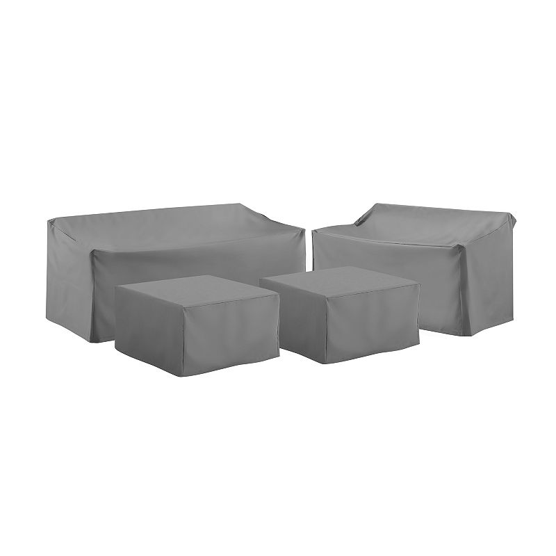Crosley Sectional Patio Furniture Cover 4-piece Set, Grey