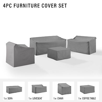 Crosley Patio Sectional Furniture Cover 4-piece Set