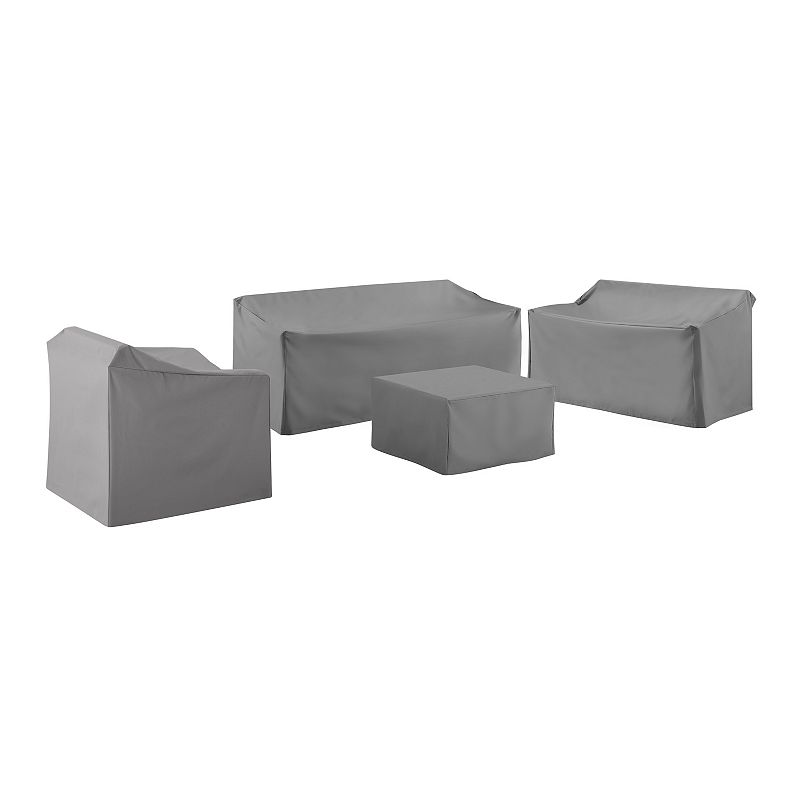 Crosley Patio Sectional Furniture Cover 4-piece Set, Grey