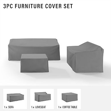Crosley Sectional Patio Furniture Cover 3-piece Set