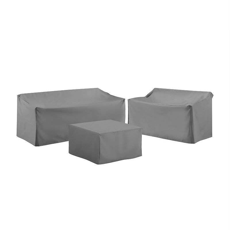 Crosley Sectional Patio Furniture Cover 3-piece Set, Grey