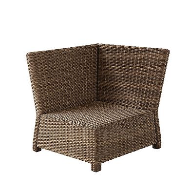 Crosley Bradenton Wicker Sectional Corner Patio Chair