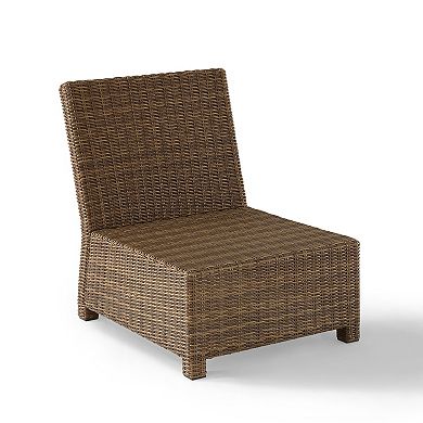 Crosley Bradenton Wicker Sectional Center Patio Chair