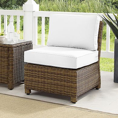 Crosley Bradenton Wicker Sectional Center Patio Chair