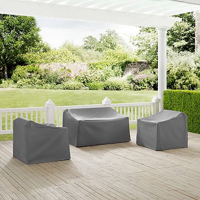 Crosley Patio Scratch Resistant Furniture Cover 3-piece Set