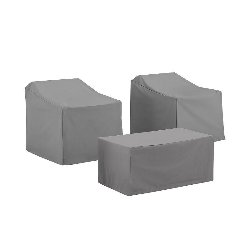39594968 Crosley Patio Furniture Covers 3-piece Set, Grey sku 39594968