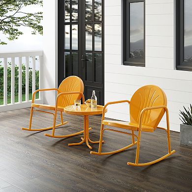Crosley Griffith Patio Rocking Chair & End Table 3-piece Set