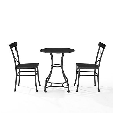 Crosley Astrid Indoor / Outdoor Patio Bistro Table & Chair 3-piece Set