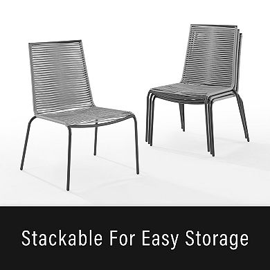 Crosley Fenton Stacking Patio Dining Chair 2-piece Set