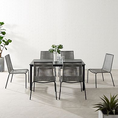 Crosley Fenton Patio Wicker Dining Table & Chair 7-piece Set