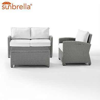Crosley Bradenton Sunbrella Conversation 3-piece Set