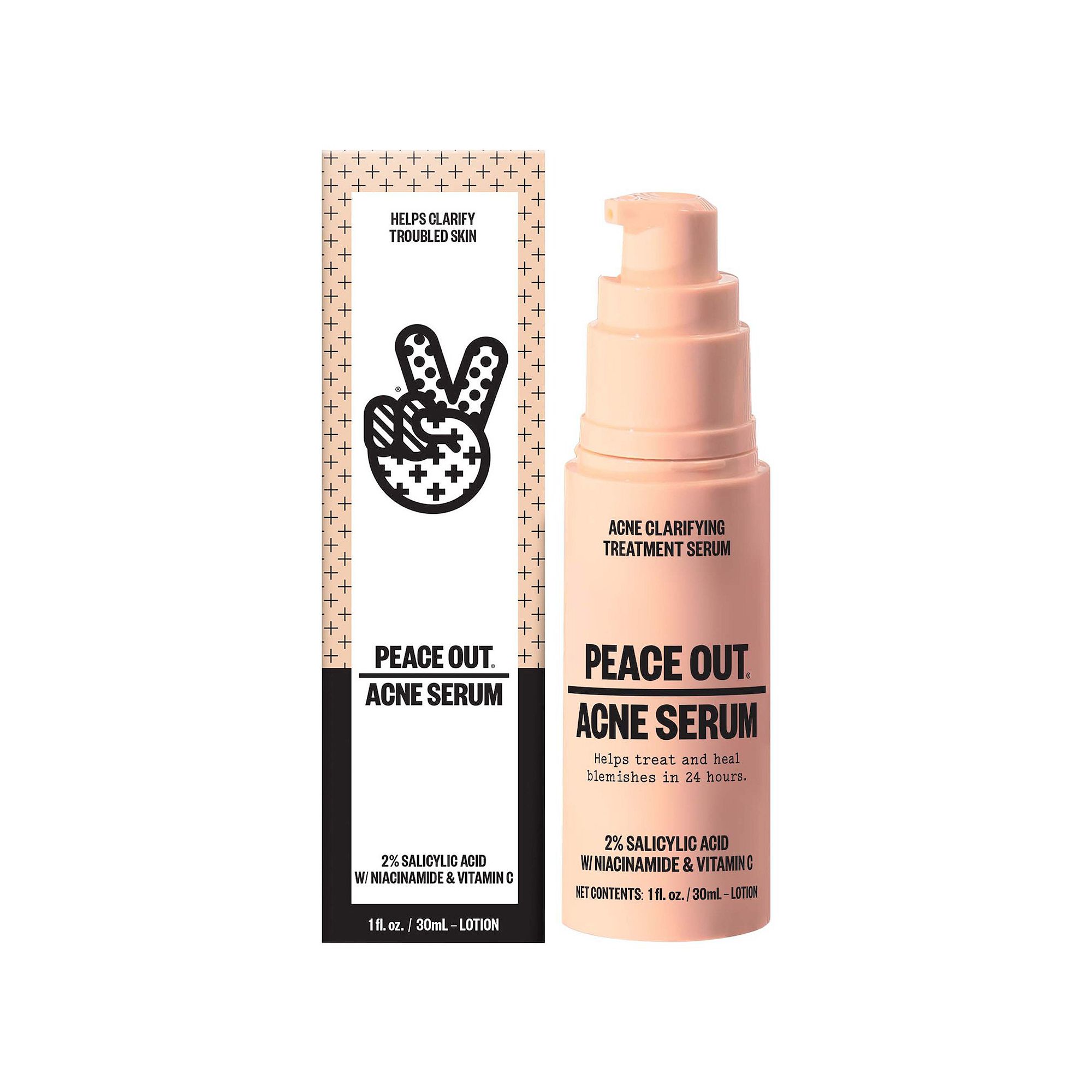 Peace Out Salicylic Acid Acne Treatment Serum, Size: 3.1 Oz, None