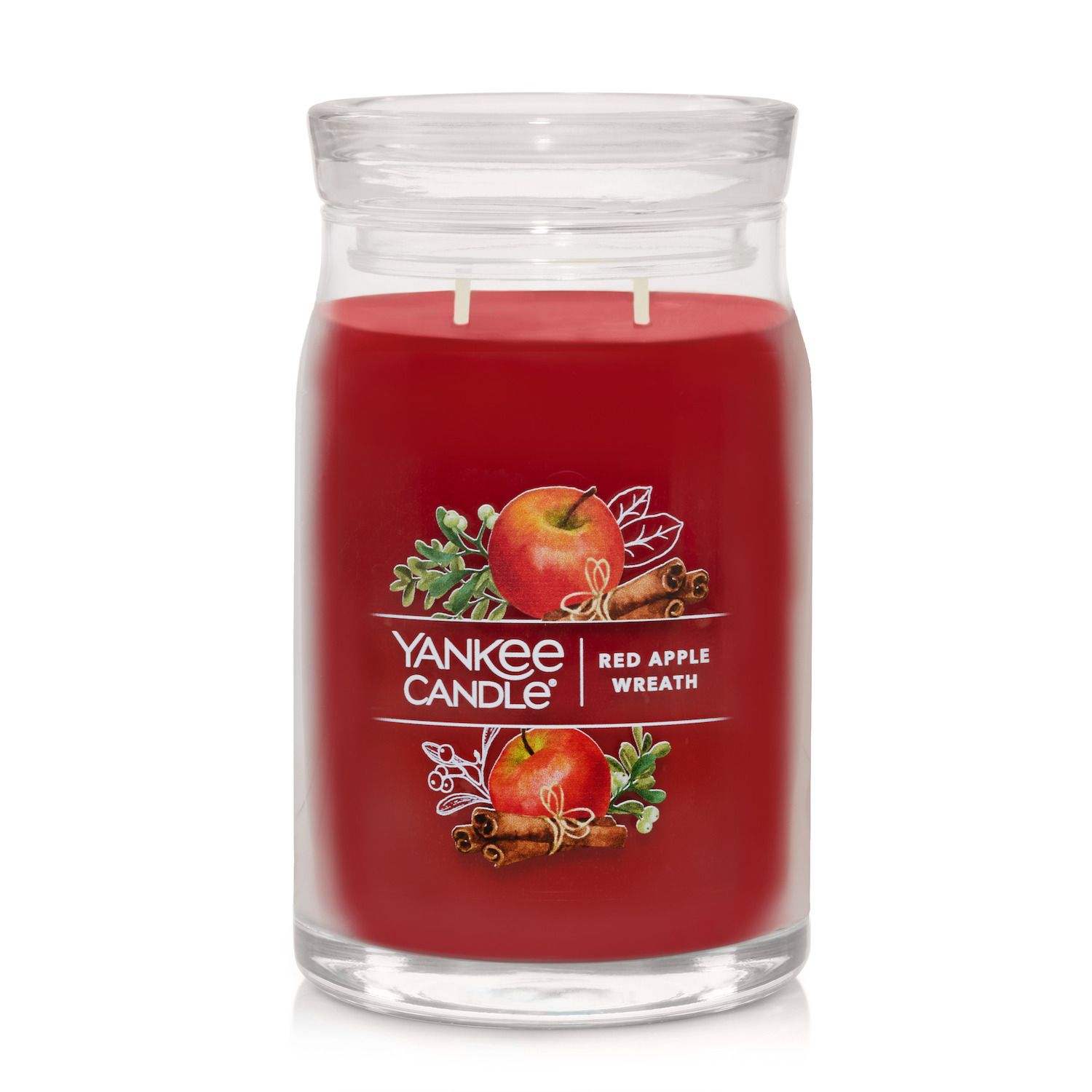 Yankee Candle Red Apple Wreath Signature Large Candle Jar