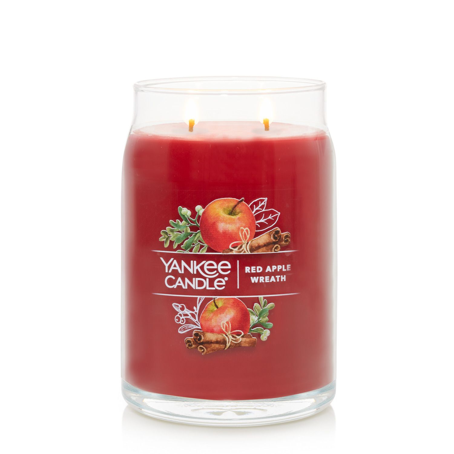 Yankee Candle Red Apple Wreath Signature Large Candle Jar