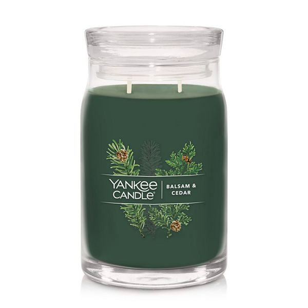 Yankee Candle Balsam & Cedar Signature Large Candle Jar