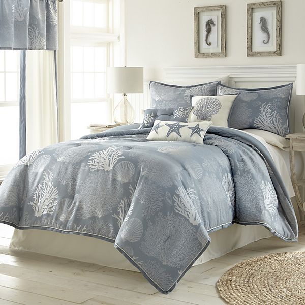 Threaded Island Breeze Comforter Set with Shams