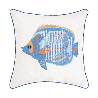 C&F Home Tropical Galapagos Fish Throw Pillow