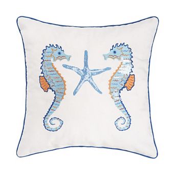 C&F Home Seahorses And Starfish Throw Pillow