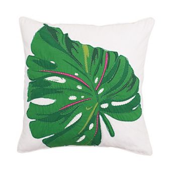 C&F Home Layla Monstera Palm Leaves Throw Pillow