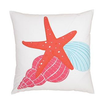 C&F Home Starfish Seashells Throw Pillow