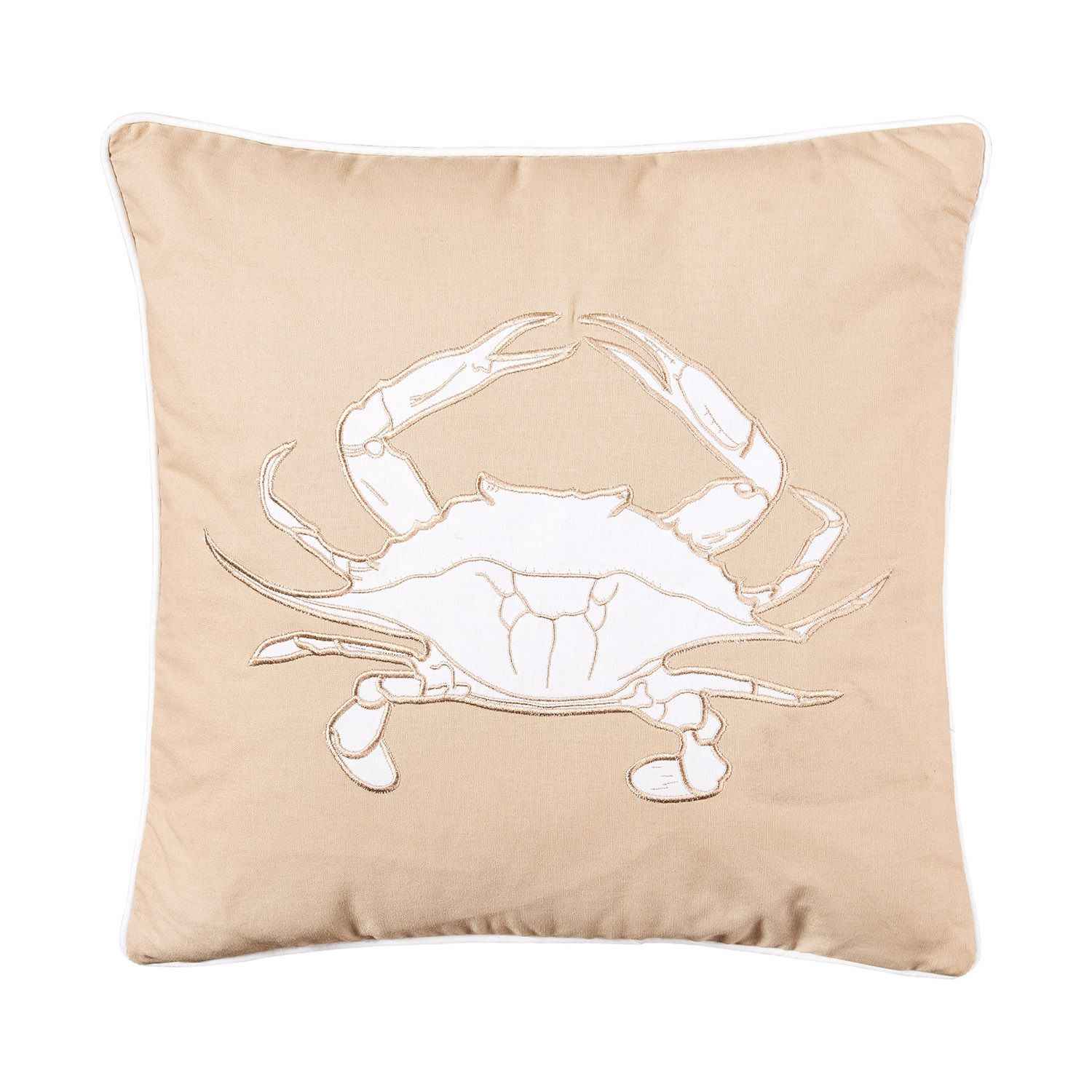 Blue Crab Coastal Indoor/Outdoor 18x18 Decorative Accent Throw