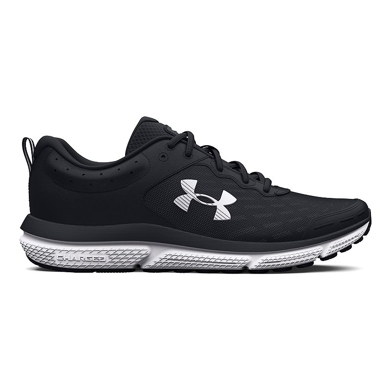 Under Armour Charged Assert 10 Women's Running Shoes, Size: 10 Wide, Black White