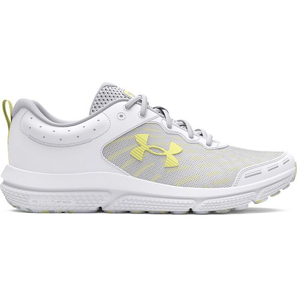 Under Armour Charged Assert 10 Women's Running Shoes - White Sonic Yellow (10)