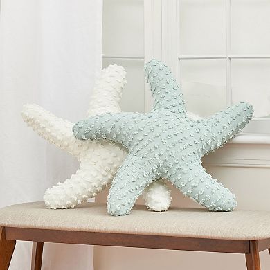 C&F Home White Starfish Shaped Throw Pillow