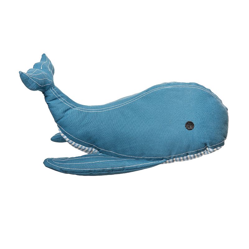 C&F Home Whale Shaped Throw Pillow, Blue