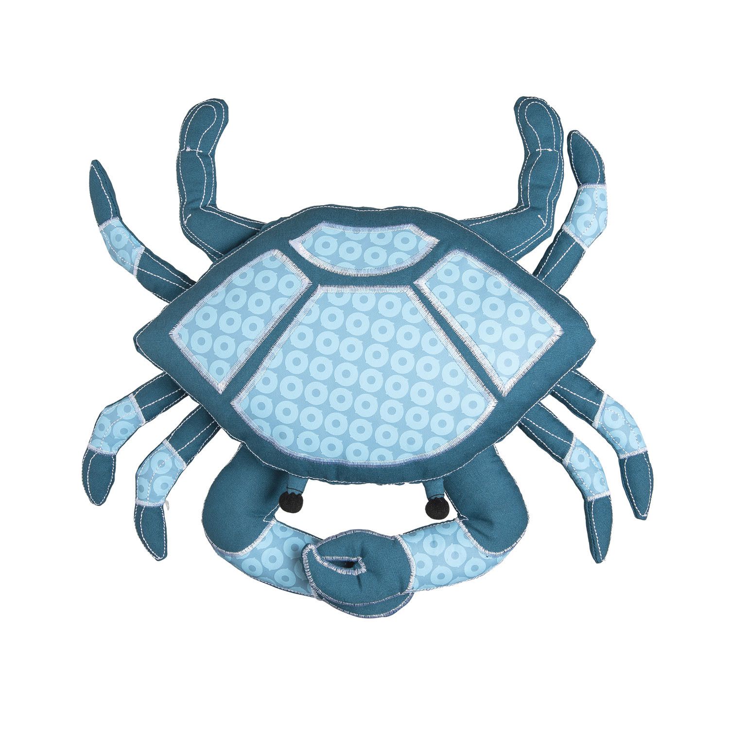 Blue Crab Coastal Indoor/Outdoor 18x18 Decorative Accent Throw