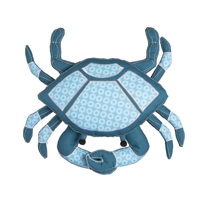 C&F Home Crab Shaped Throw Pillow, Blue