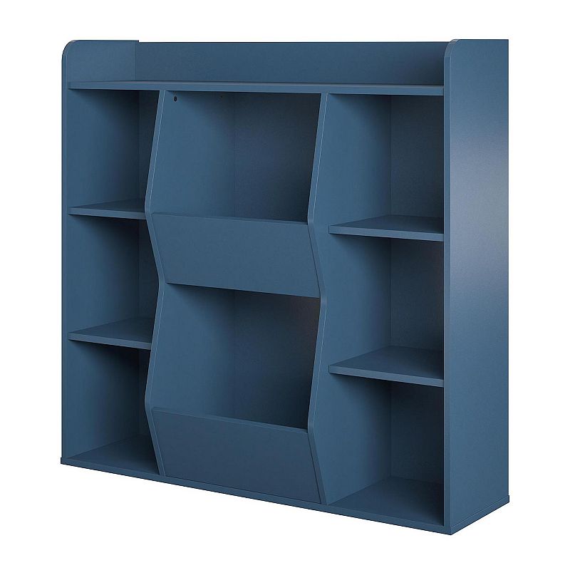 Ameriwood Home Tyler Kids Large Toy Storage Bookcase, Blue