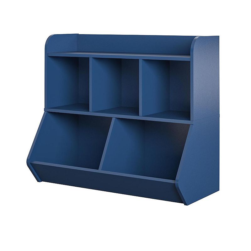 Ameriwood Home Tyler Kids Toy Storage Bookcase, Blue