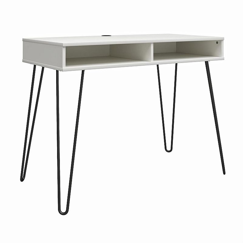 55688165 Ameriwood Home Owen Computer Desk with Storage, Wh sku 55688165