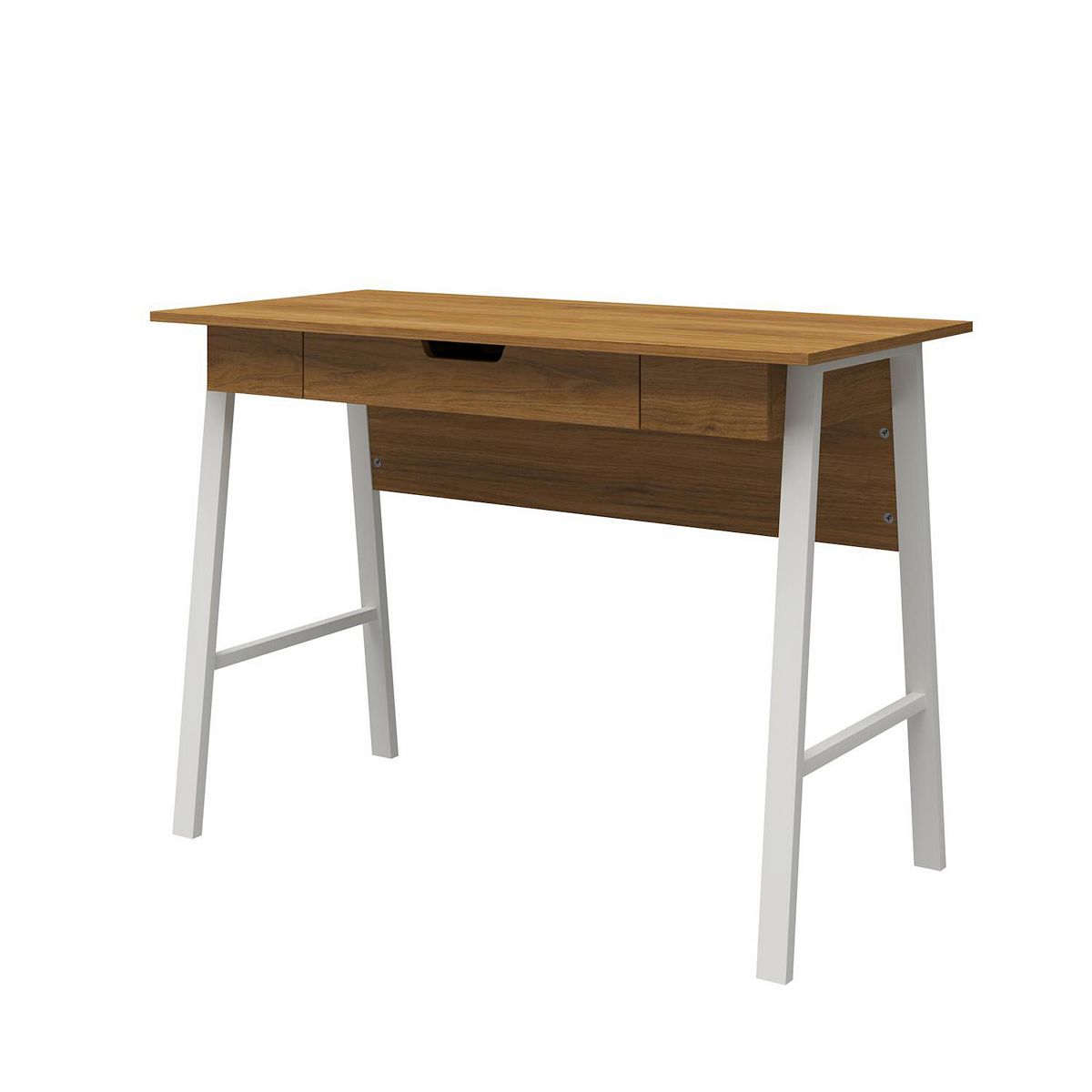 Ameriwood Home Oxford computer desk with drawer, wood-tone top and drawer